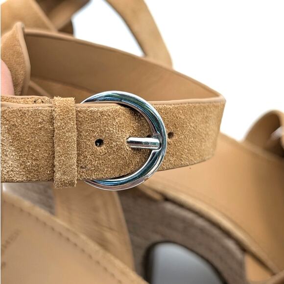 Marc Fisher Oaten Espadrille Platform Wedge Women's Sandals Natural Size US9.5M - Picture 11 of 13